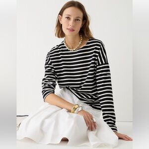 NWT Classic mariner cloth boatneck T-shirt in stripe